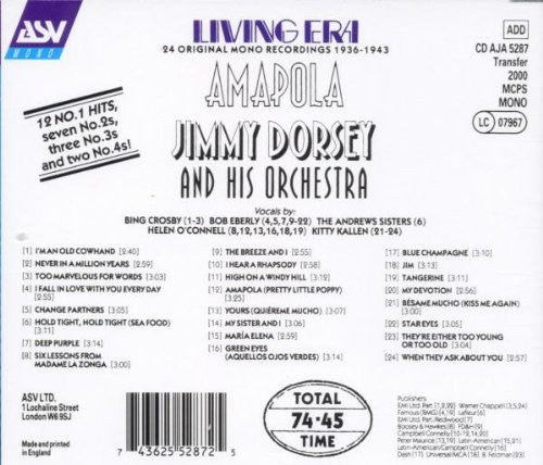 Jimmy Dorsey - Amapola: His 24 Greatest Hits-CDs-Palm Beach Bookery