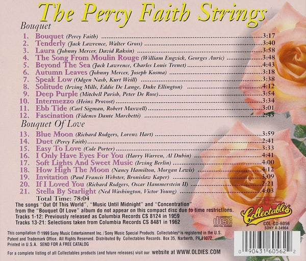 Percy Faith Strings - Bouquet / Bouquet of Love-CDs-Palm Beach Bookery