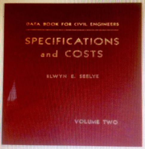 Data Book for Civil Engineers Specifications and Costs Volume 2-Books-Palm Beach Bookery