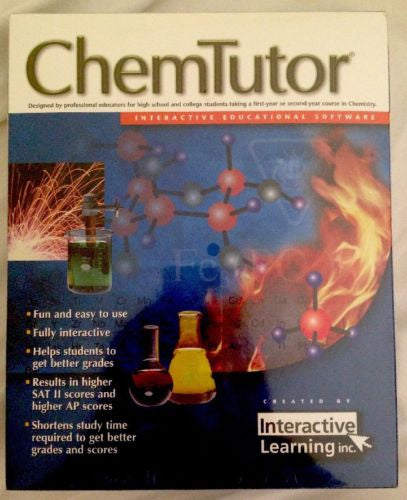 ChemTutor Interactive Educational Software-DVD-Palm Beach Bookery