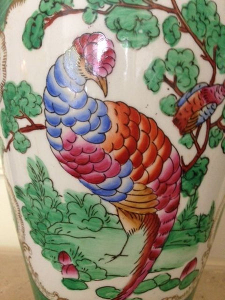 Pair of Lovely, Vintage Oriental Vases-Vases & Jars-Palm Beach Bookery