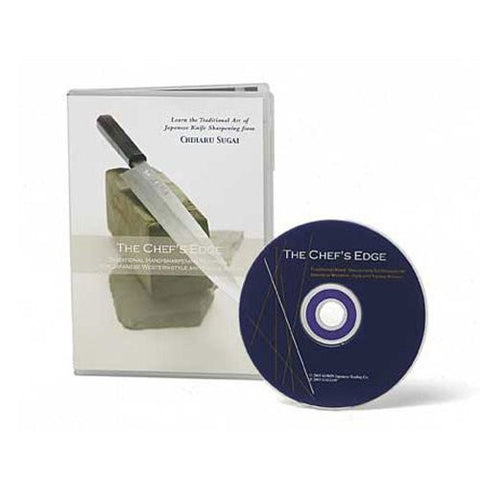 The Chefs Edge Traditional Hand-Sharpening Techniques for Japanese Western-Style and Yanagi Knives-DVD-Palm Beach Bookery