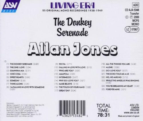 Allen Jones - Donkey Serenade-CDs-Palm Beach Bookery