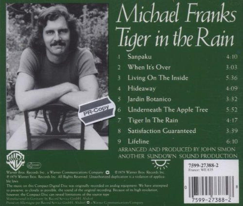 Michael Franks - Tiger in the Rain-CDs-Palm Beach Bookery