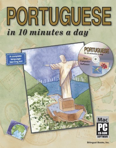 PORTUGUESE in 10 minutes a day? with CD-ROM 3rd (third) 2nd (second) prin by Kershul, Kristine K. (2007) Paperback-Book-Palm Beach Bookery