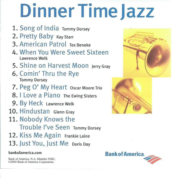 Various Artists - Dinner Time Jazz-CDs-Palm Beach Bookery