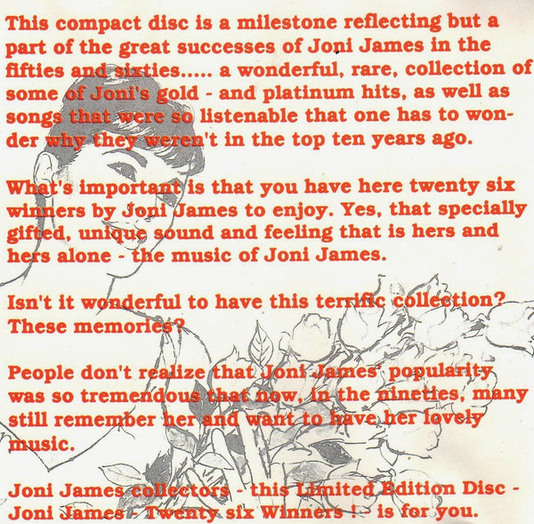 Joni James - Joni James: 26 Winners!-CDs-Palm Beach Bookery