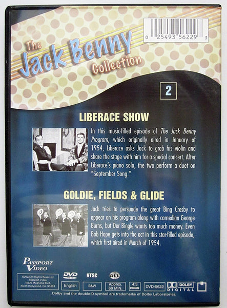 The Jack Benny Collection Vol. 2: Liberace Show, Goldie, Fields & Glide-DVD-Palm Beach Bookery