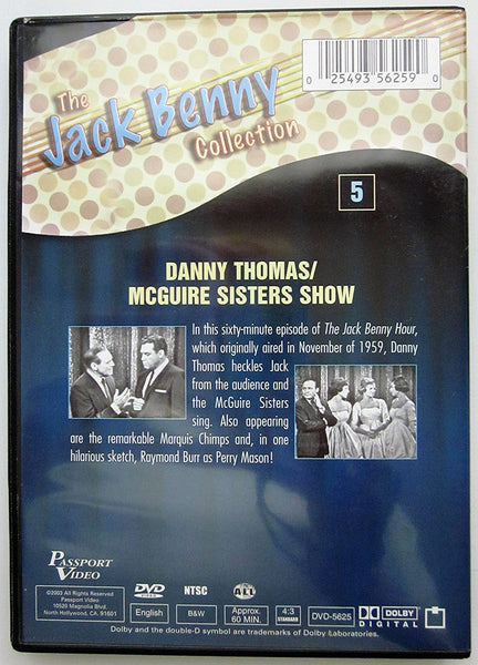 The Jack Benny Collection, Volume 5 - Danny Thomas, Mcguire Sisters Show-DVD-Palm Beach Bookery