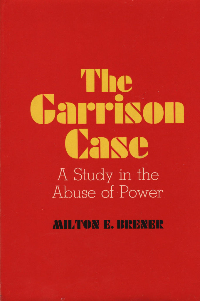 The Garrison Case By: Milton E. Brener-Book-Palm Beach Bookery