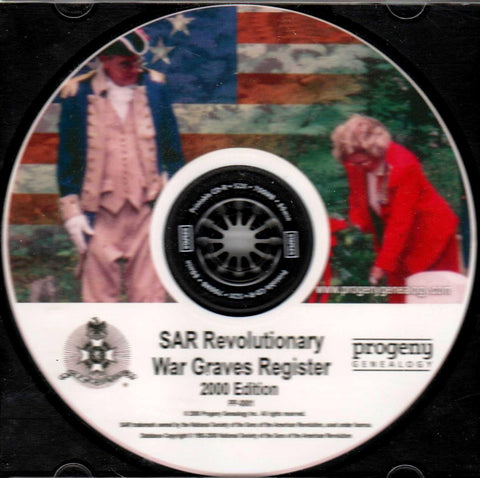 SAR - SAR Revolutionary War Graves Registry (2000 Edition)-CDs-Palm Beach Bookery