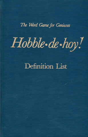 HOBBLE-DE-HOY! The Word Game for Geniuses.-Book-Palm Beach Bookery